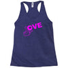 fuck love party Racerback Tank