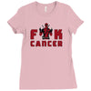 fuck cancer Ladies Fitted T-Shirt