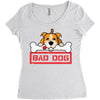 bad dog 3 Women's Triblend Scoop T-shirt