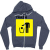 trash Zipper Hoodie