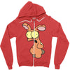 zombie bunny Zipper Hoodie