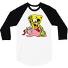 zombie spongebob 3/4 Sleeve Shirt