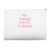 this t shirt belongs to negan Accessory Pouches
