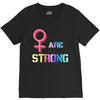 Women's March We are Strong V-Neck Tee