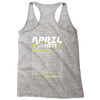 April Girl Facts Aries Racerback Tank