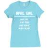 April Girl Ladies Fitted T-Shirt
