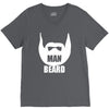 man beard V-Neck Tee