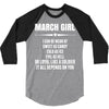 Super March Girl 3/4 Sleeve Shirt