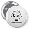 sweaty panda Pin-back button