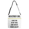 November Girl Adjustable Strap Totes