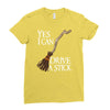 yes i can drive stick Ladies Fitted T-Shirt