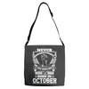 Never Underestimate Dog Rescuer Who Was Born October Adjustable Strap Totes