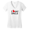 I Love My Uncle Women's V-Neck T-Shirt