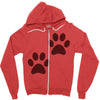 feet Zipper Hoodie