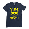 check meowti Ladies Fitted T-Shirt