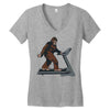 bigfoot treadmill Women's V-Neck T-Shirt