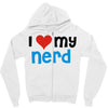 i love my nerd Zipper Hoodie