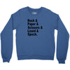 rock paper scissors lizard spock big bang theory geek nerd gift t shir Crewneck Sweatshirt