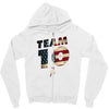 team 10 american flag Zipper Hoodie