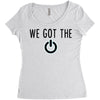 we got the power 4 Women's Triblend Scoop T-shirt