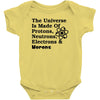The Universe Is Made Of Protons, Neutrons, Electrons, Morons Baby Bodysuit