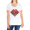 indiana link 2 Ladies Curvy T-Shirt