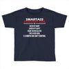 Smartass January Girl Toddler T-shirt