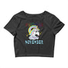 unicorns are born in november cute unicorn Crop Top
