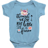 Though She Be But Little She Is Fierce Baby Bodysuit