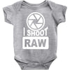 i shoot raw photography camera photograph Baby Onesie