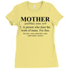 mother defined mothers day Ladies Fitted T-Shirt