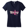 walter high school softball Women's V-Neck T-Shirt