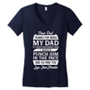 Dear Dad Thanks for Being My Dad Women's V-Neck T-Shirt