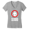 no humans allowed district 9 Women's V-Neck T-Shirt