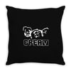 cream rock band punk Throw Pillow
