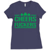 cheers fckers Ladies Fitted T-Shirt
