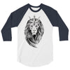 lion with crown 3/4 Sleeve Shirt