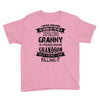 Super Cool Granny Of A Freaking Awesome Grandson Youth Tee