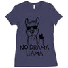 no drama llama Ladies Fitted T-Shirt