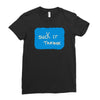 suck it trebek Ladies Fitted T-Shirt