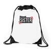 blessed sister with flower Drawstring Bags