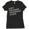 let trans women live Ladies Fitted T-Shirt