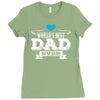 World's Best Dad Ever Ladies Fitted T-Shirt
