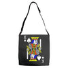 party king design funny humor cool graph baseball Adjustable Strap Totes