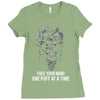 Free Your Mind One Puff At A Time Ladies Fitted T-Shirt