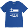greece hellas greek flag V-Neck Tee