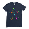 libra rainbow sign Ladies Fitted T-Shirt