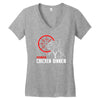 battle ground winner winner chicken dinner Women's V-Neck T-Shirt