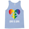 Love Is Love LGBT Rainbow Heart Tank Top