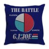 half the battle Throw Pillow